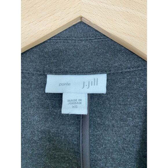 J Jill Womens Ponte Knit Blazer Size XS Open Front Pockets Cardigan Business - Picture 3 of 9